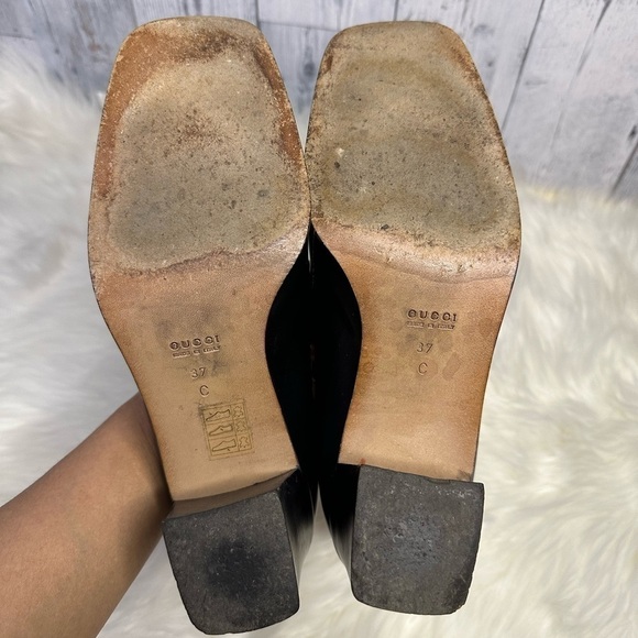 GUCCI leather classic horsebit black shoes - Picture 9 of 9